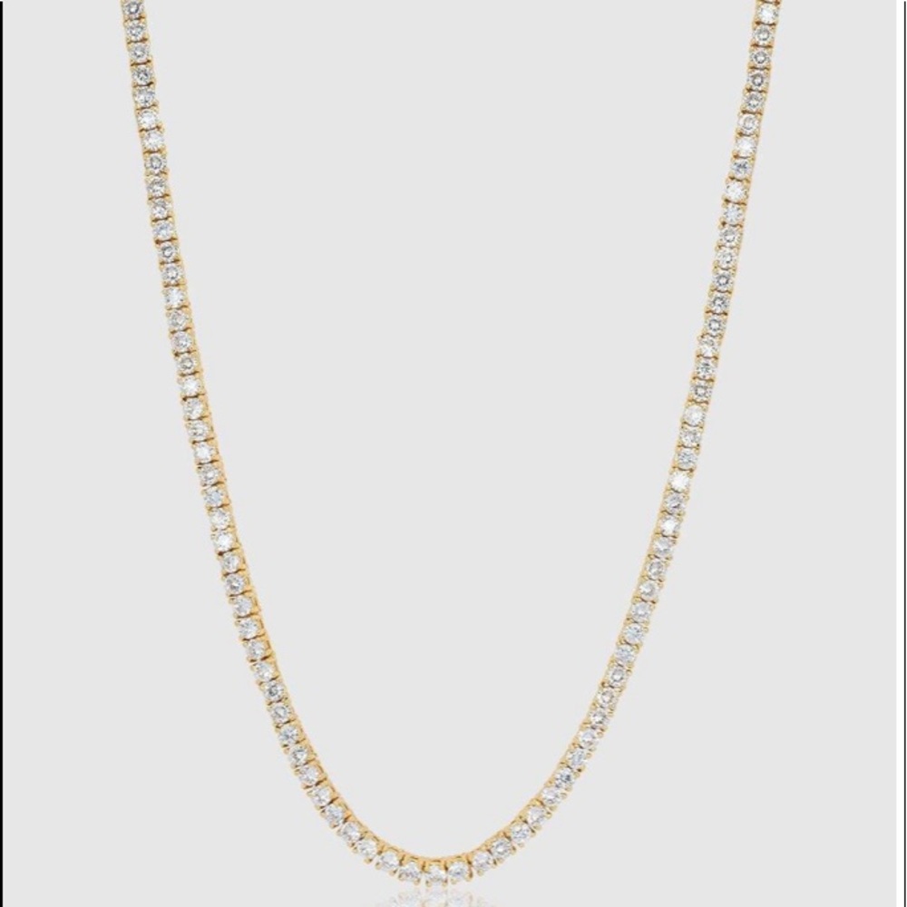13 mm Tennis chain - Gold 16”